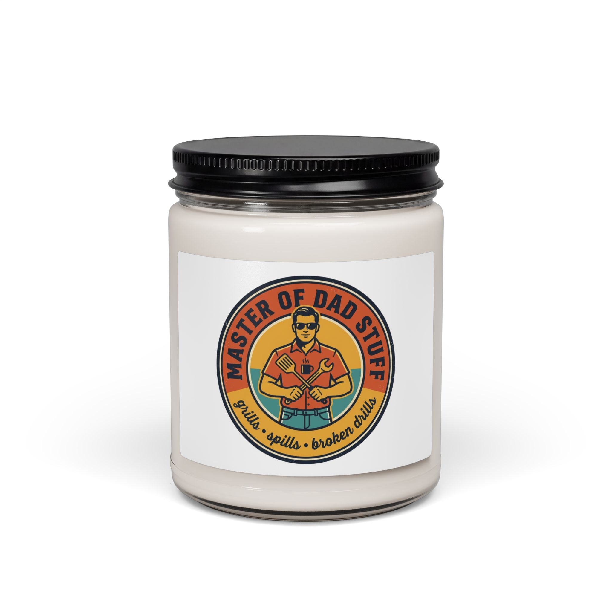 Master of Dad Stuff Candle Soy Candle | Fathers Day Retro Dad Humor