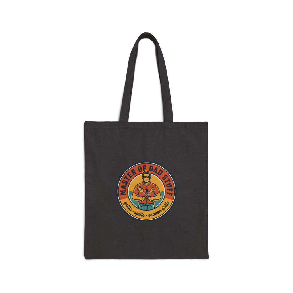 Master of Dad Stuff Tote Fathers Day Retro Grill & Outdoorsy Dad