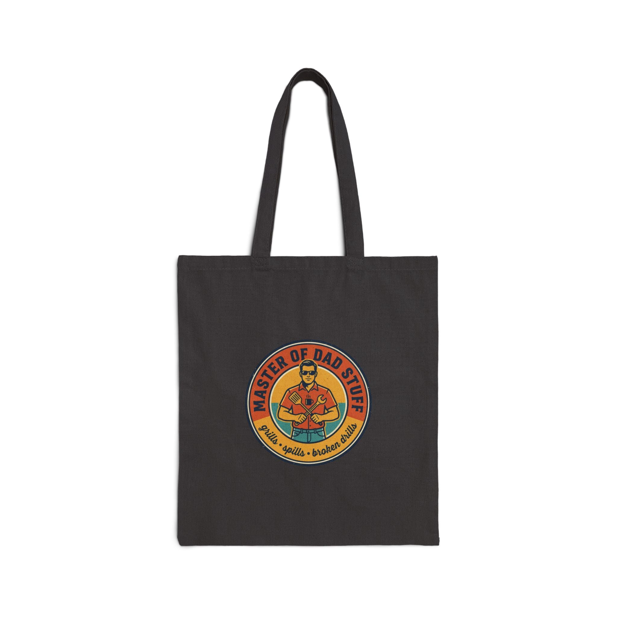 Master of Dad Stuff Tote Fathers Day Retro Grill & Outdoorsy Dad
