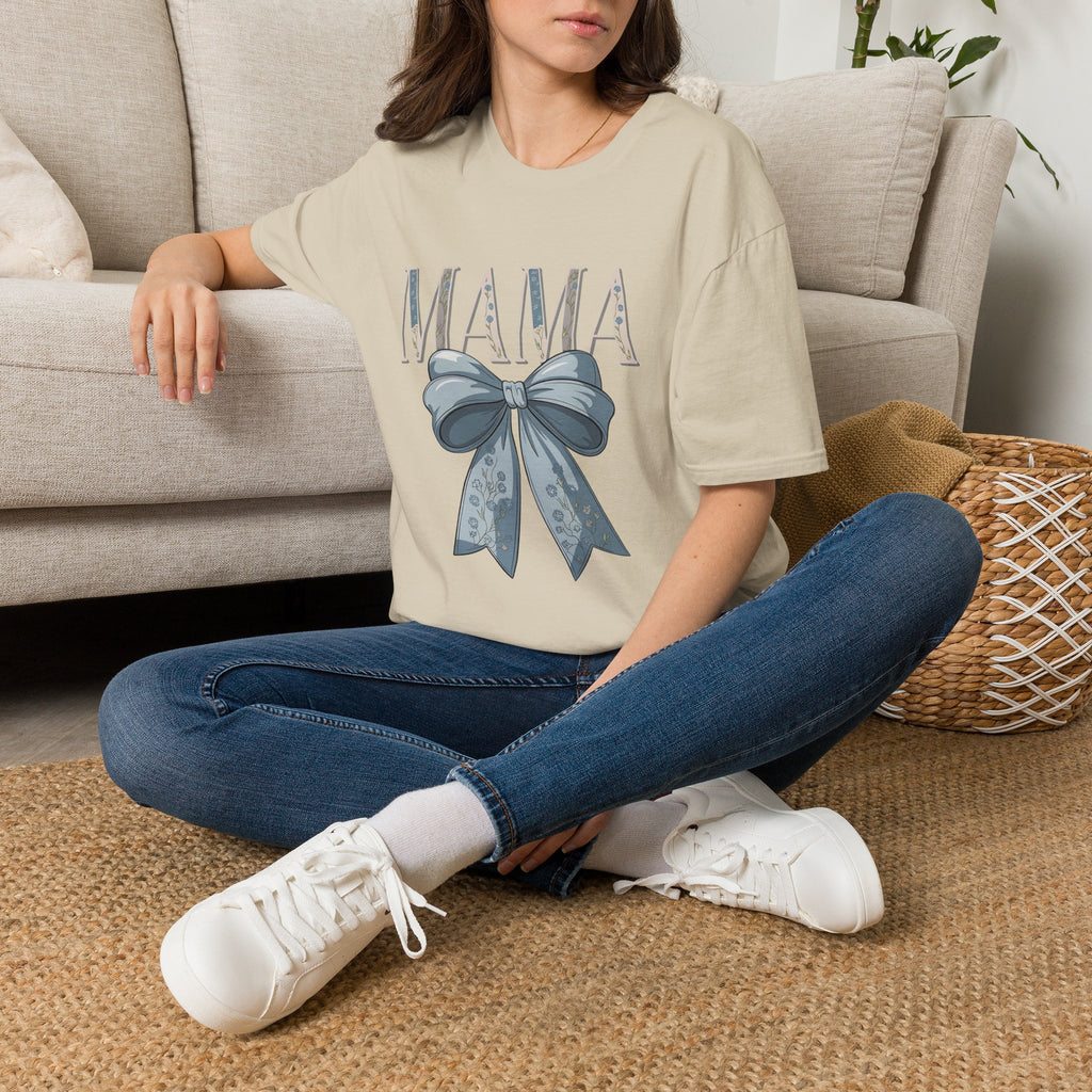 Mama with Blue Ribbon T-Shirt