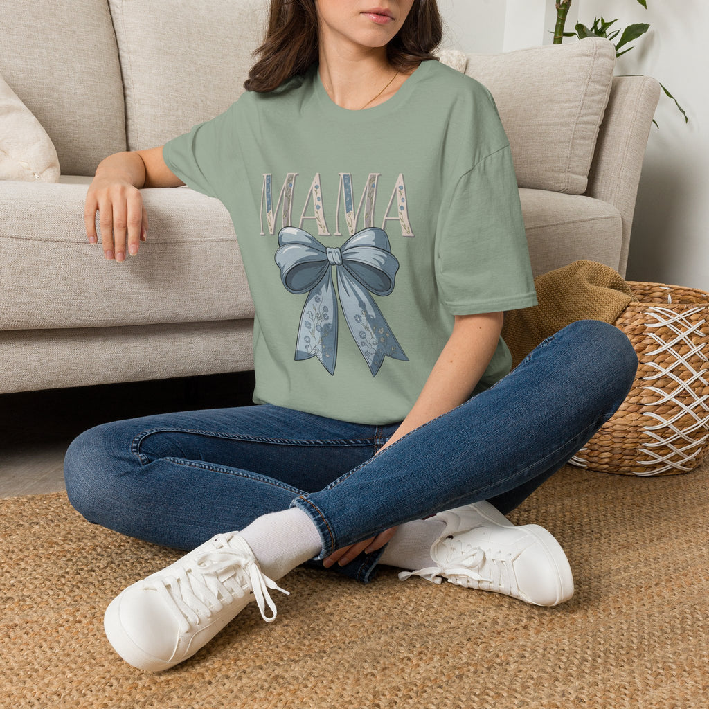 Mama with Blue Ribbon T-Shirt