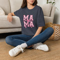 Mama Script Ribbon Monogram T-Shirt