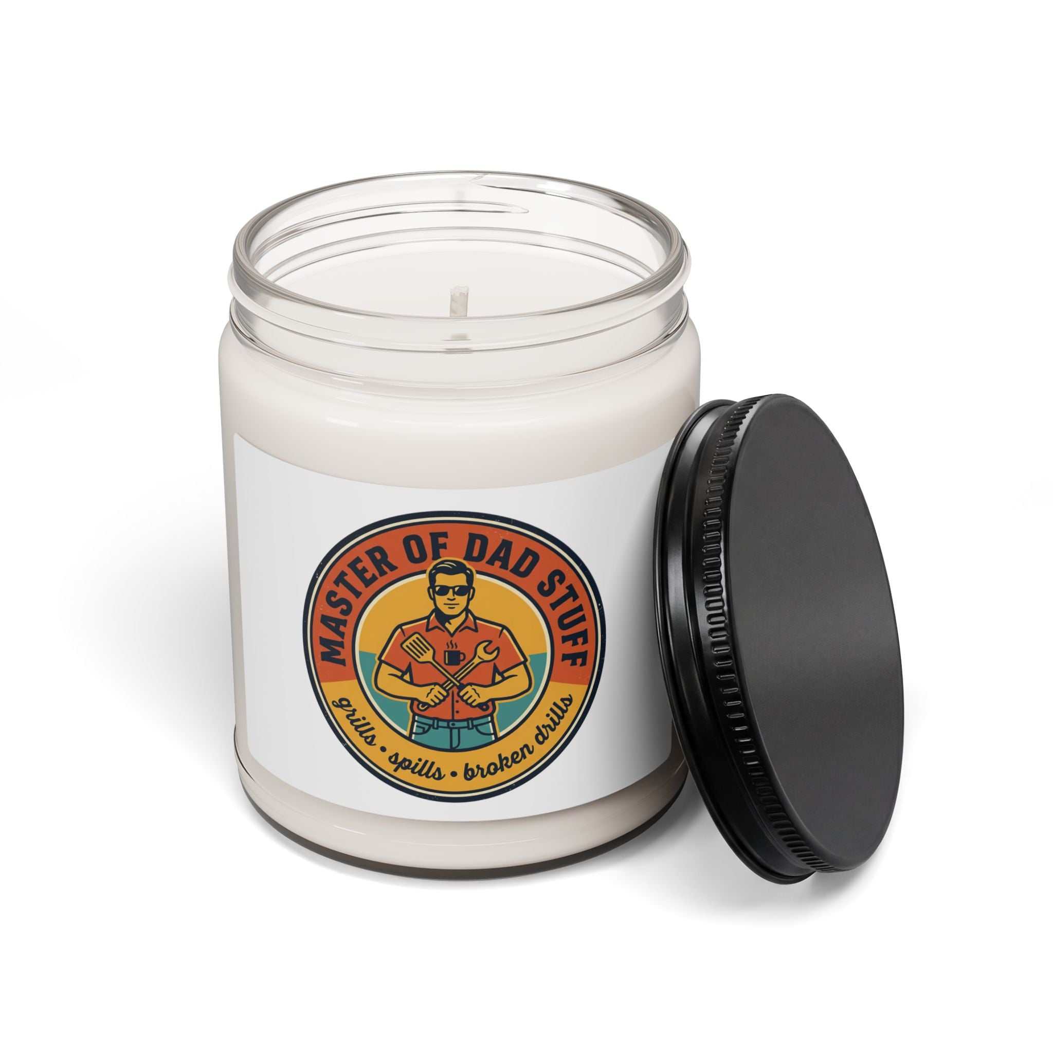 Master of Dad Stuff Candle Soy Candle | Fathers Day Retro Dad Humor