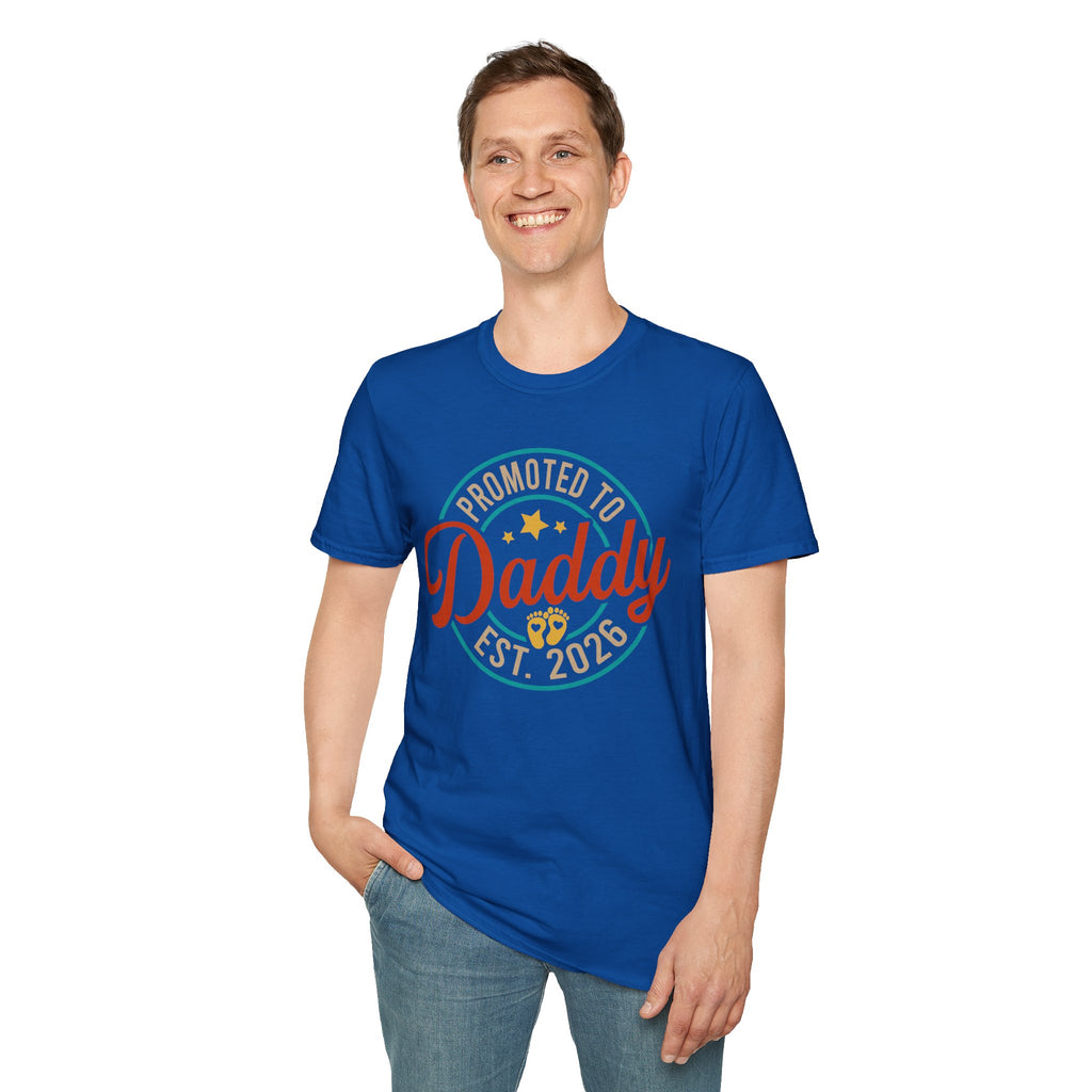 Promoted to Daddy T-Shirt | Baby Announcement Dad Shirt
