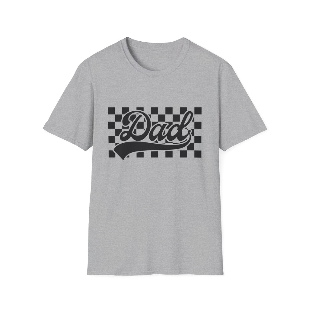 Dad Checkerboard Script T-Shirt
