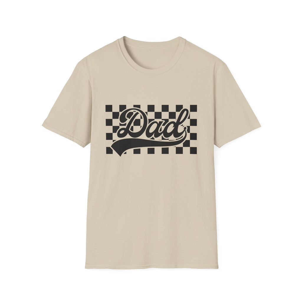 Dad Checkerboard Script T-Shirt