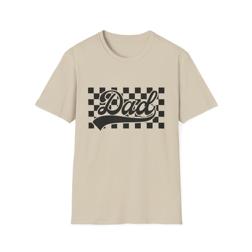 Dad Checkerboard Script T-Shirt