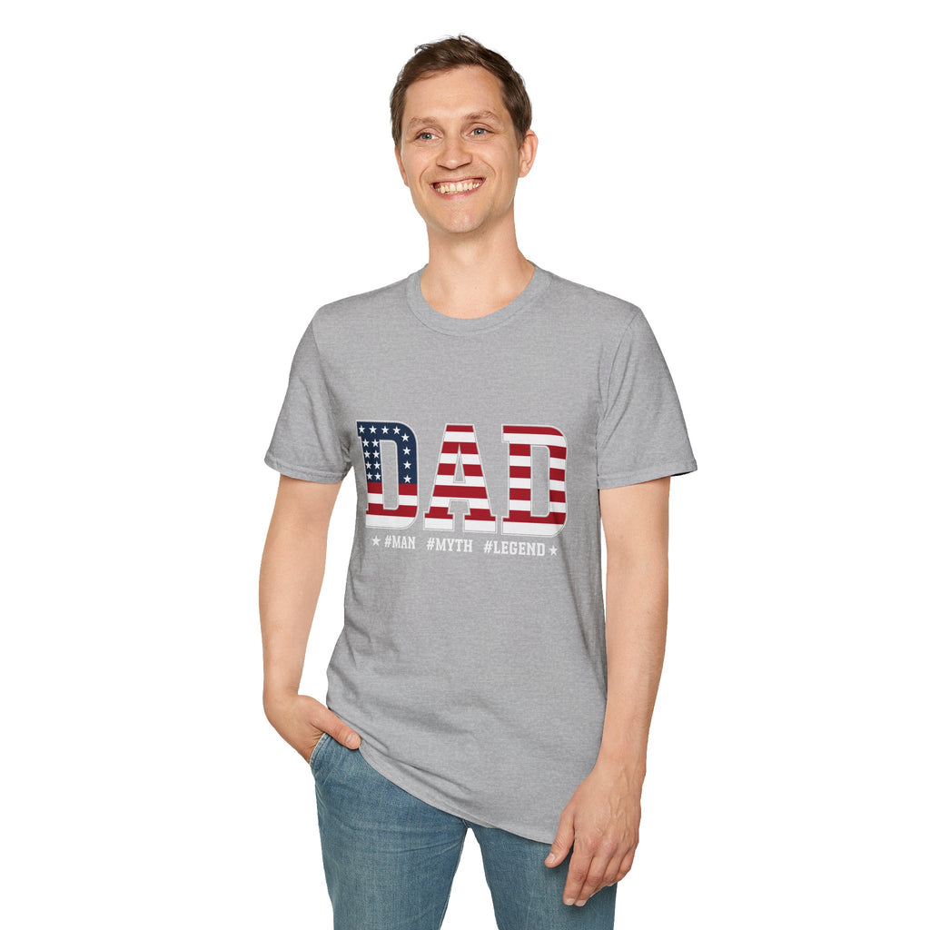 American Flag DAD T-Shirt