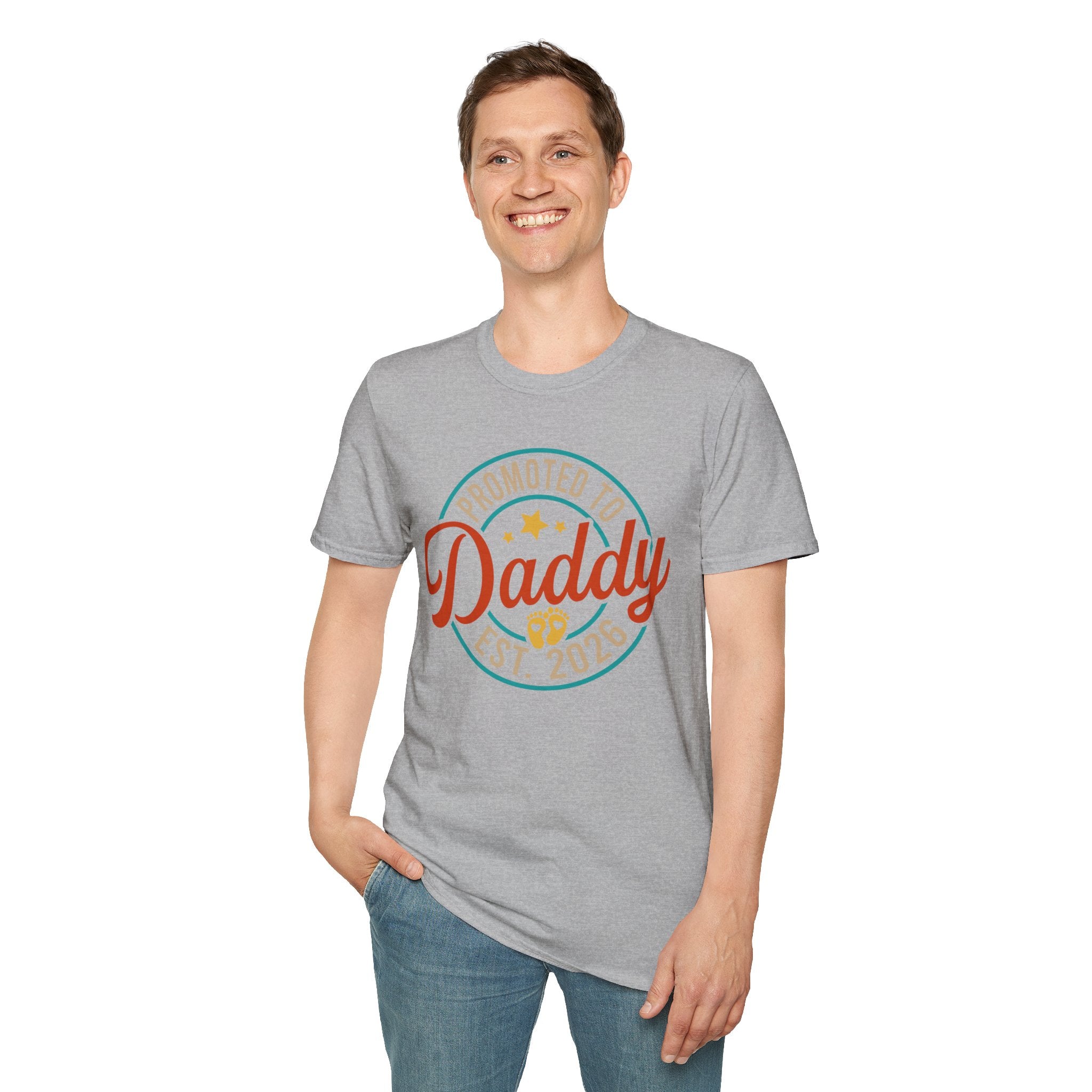 Promoted to Daddy T-Shirt | Baby Announcement Dad Shirt