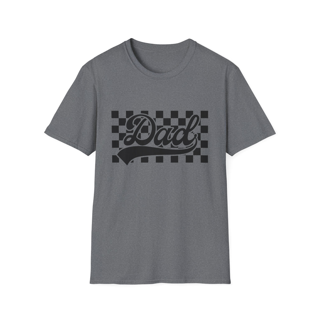 Dad Checkerboard Script T-Shirt