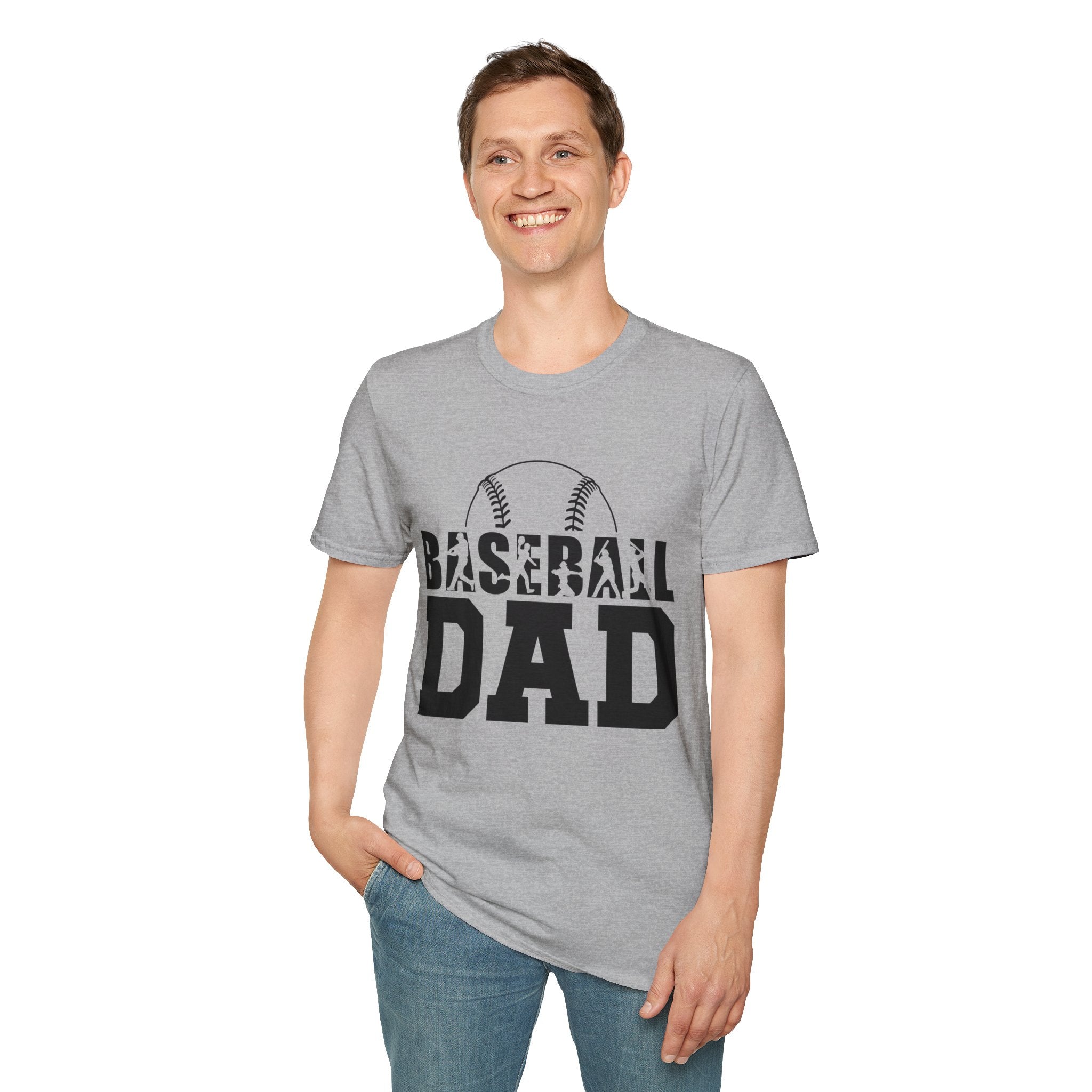 Baseball Dad T-Shirt | Baseball Graphic, Sports Family Tee