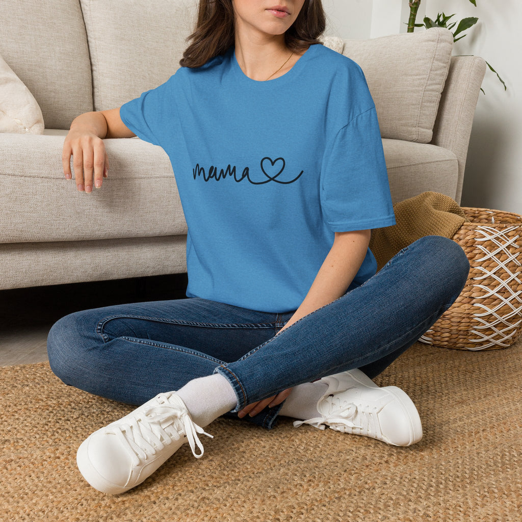Mama Script Heart T-Shirt