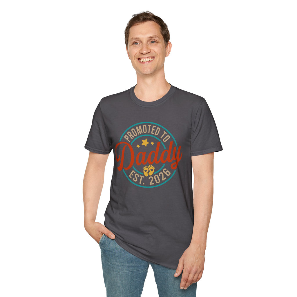 Promoted to Daddy T-Shirt | Baby Announcement Dad Shirt