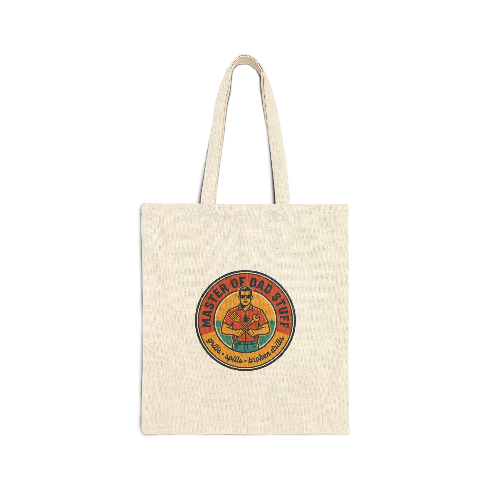 Master of Dad Stuff Tote Fathers Day Retro Grill & Outdoorsy Dad