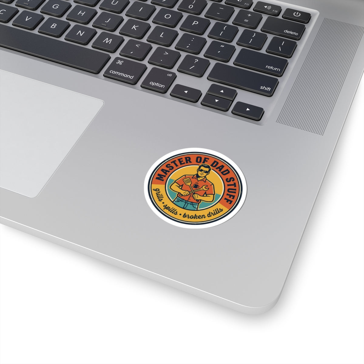 Master of Dad Stuff Sticker | Fathers Day retro outdoorsy dad grill fishing humor