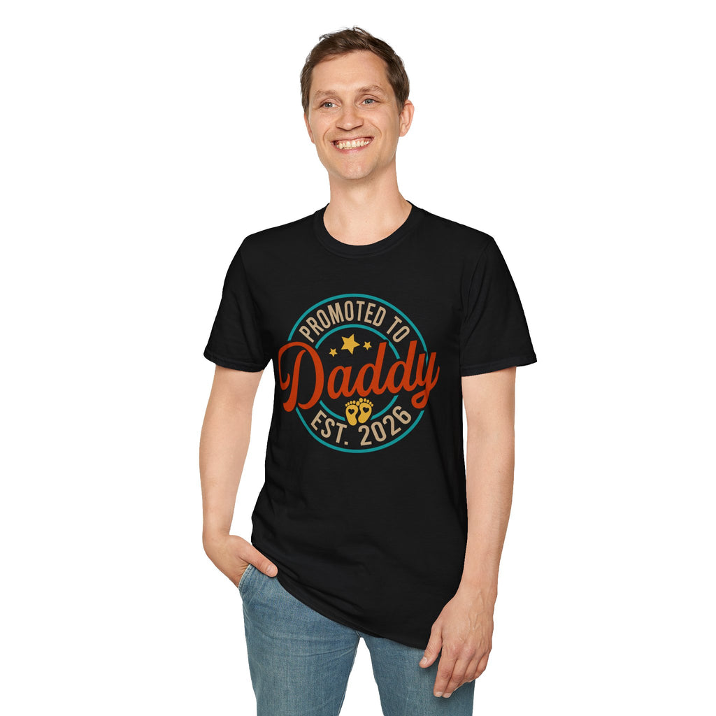 Promoted to Daddy T-Shirt | Baby Announcement Dad Shirt
