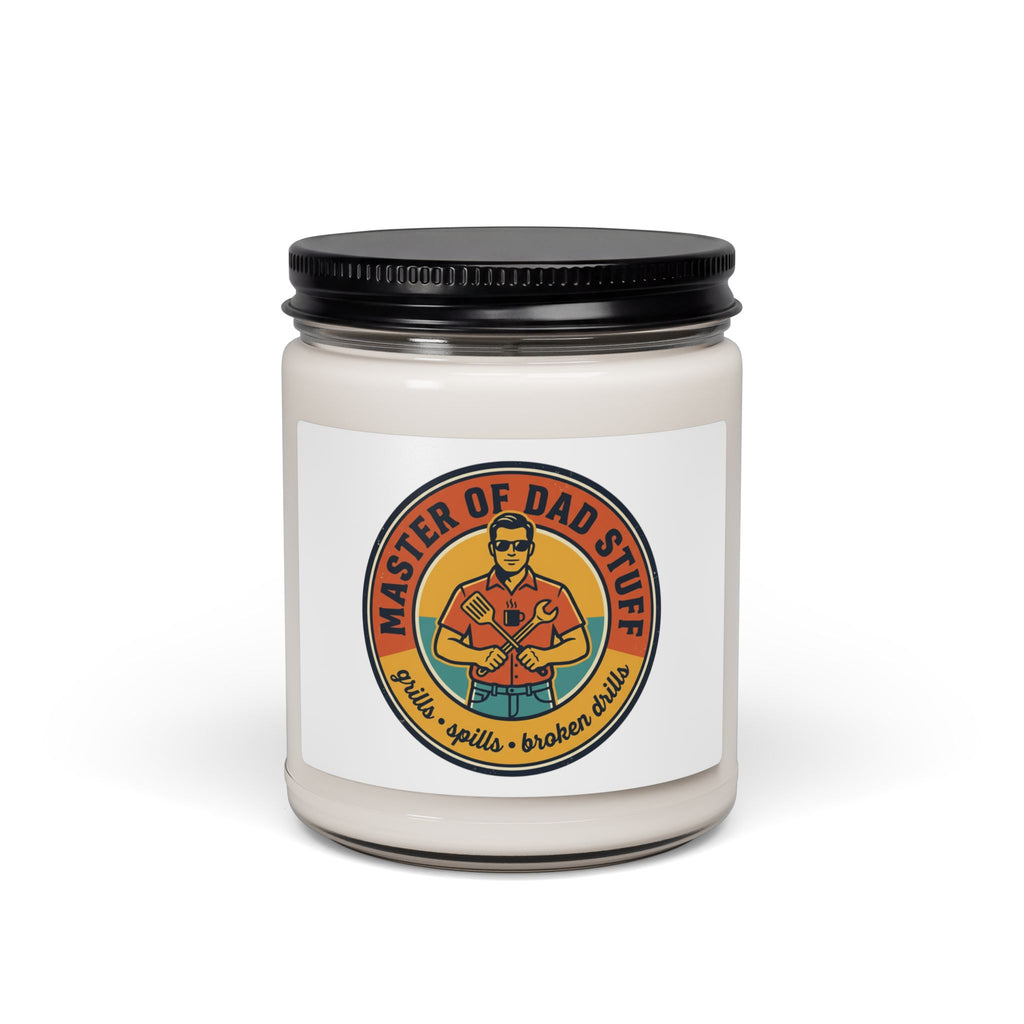Master of Dad Stuff Candle Soy Candle | Fathers Day Retro Dad Humor
