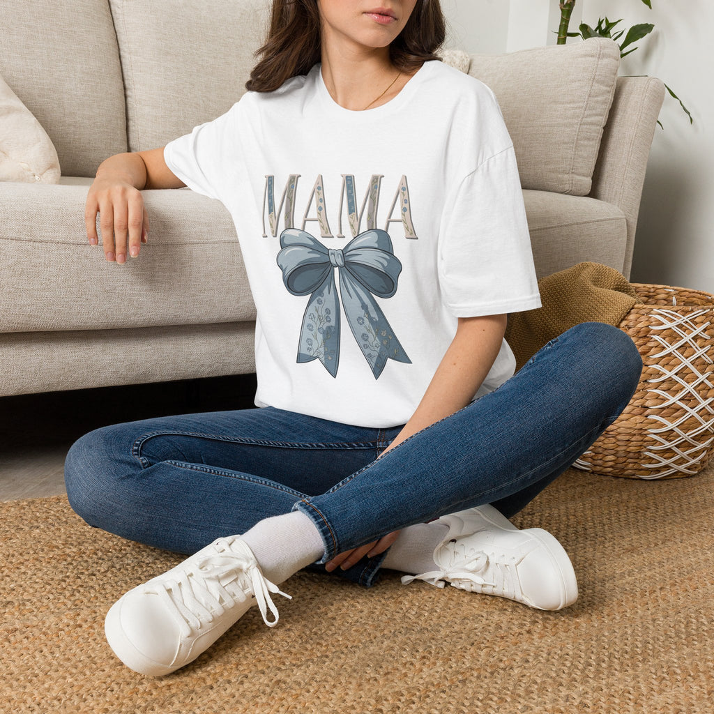 Mama with Blue Ribbon T-Shirt