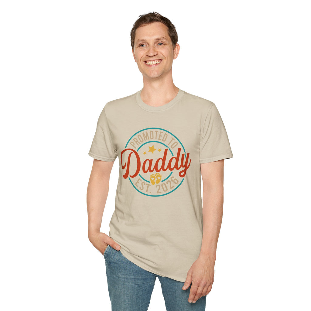 Promoted to Daddy T-Shirt | Baby Announcement Dad Shirt