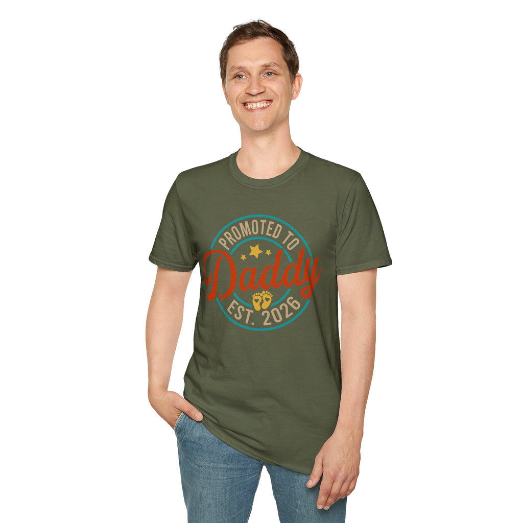 Promoted to Daddy T-Shirt | Baby Announcement Dad Shirt