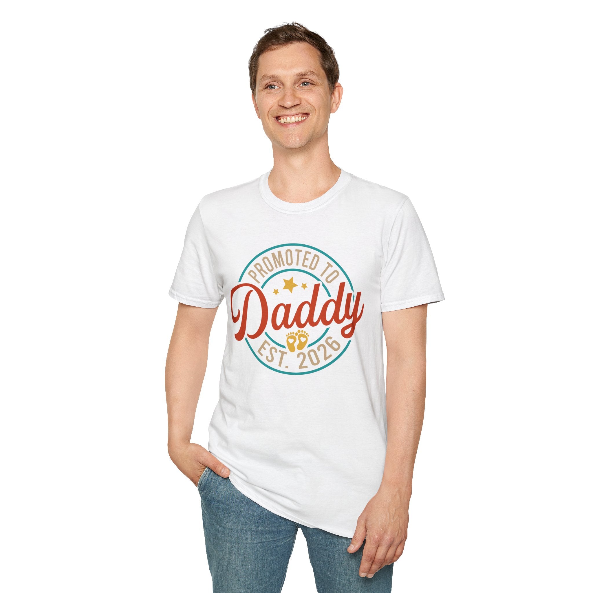 Promoted to Daddy T-Shirt | Baby Announcement Dad Shirt