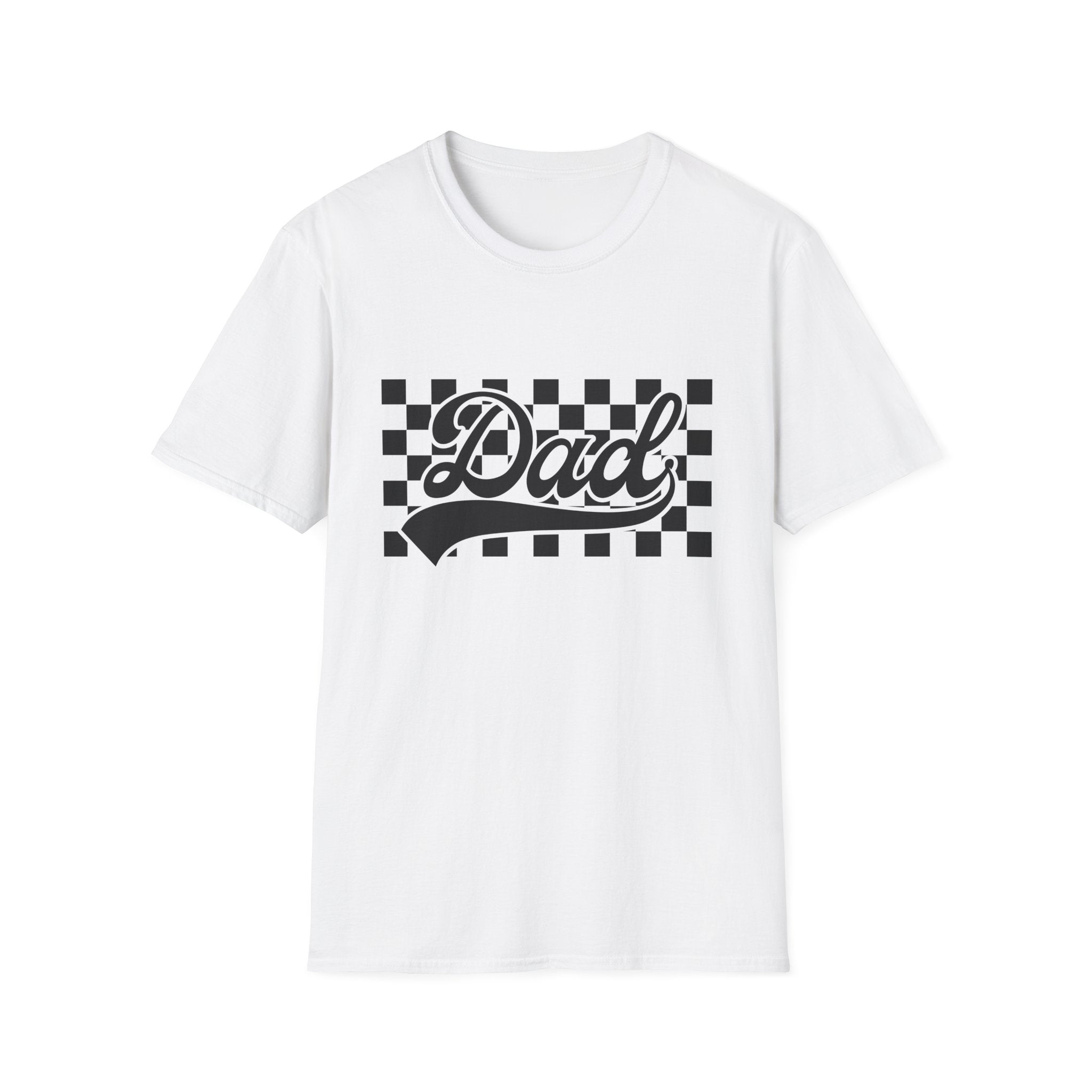 Dad Checkerboard Script T-Shirt