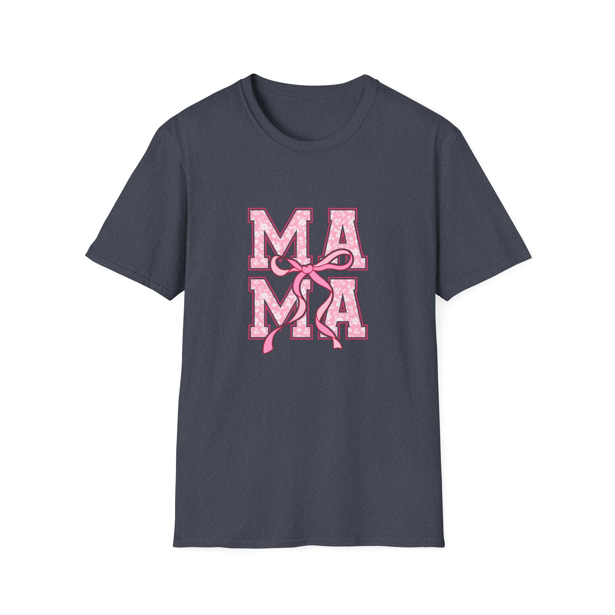 Mama Script Ribbon Monogram T-Shirt