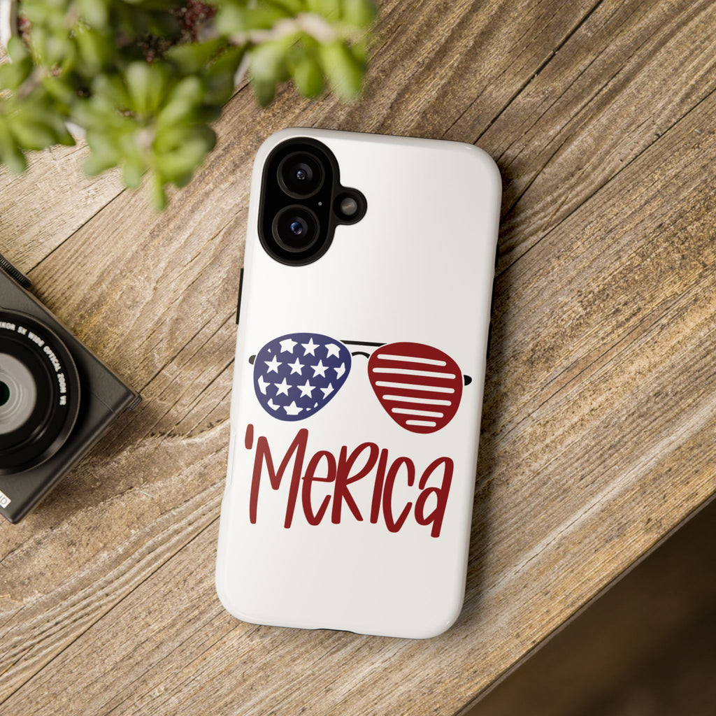 Merica Sunglasses Phone Case | American Flag Aviator Patriotic
