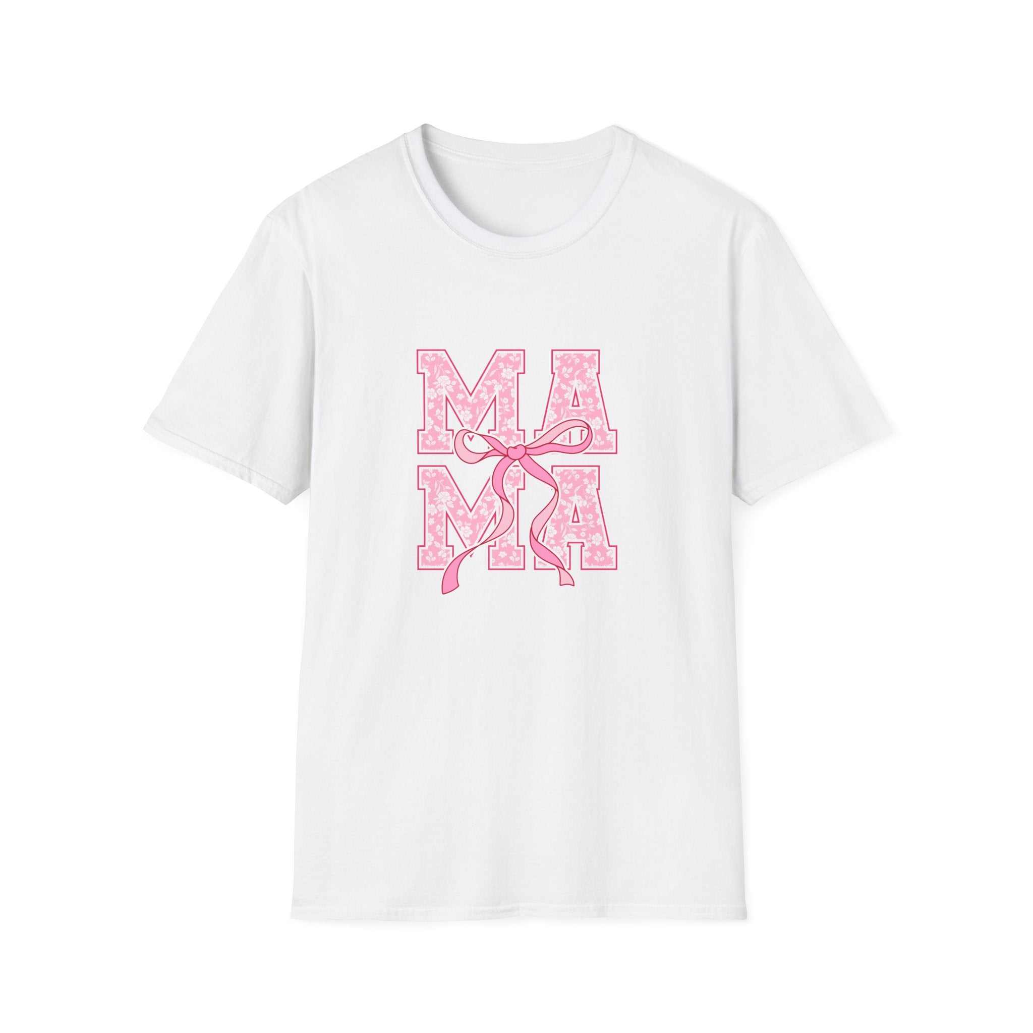 Mama Script Ribbon Monogram T-Shirt