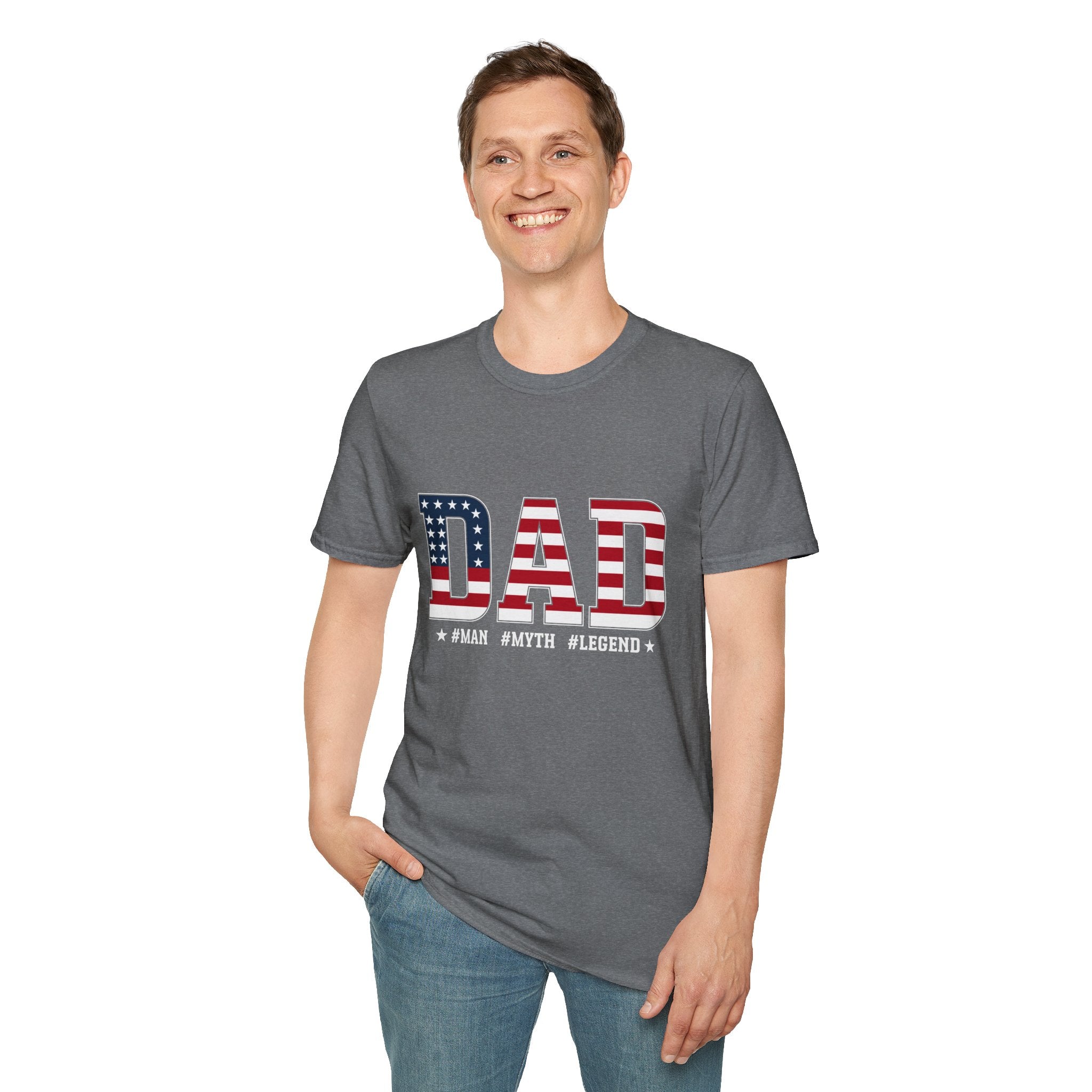American Flag DAD T-Shirt