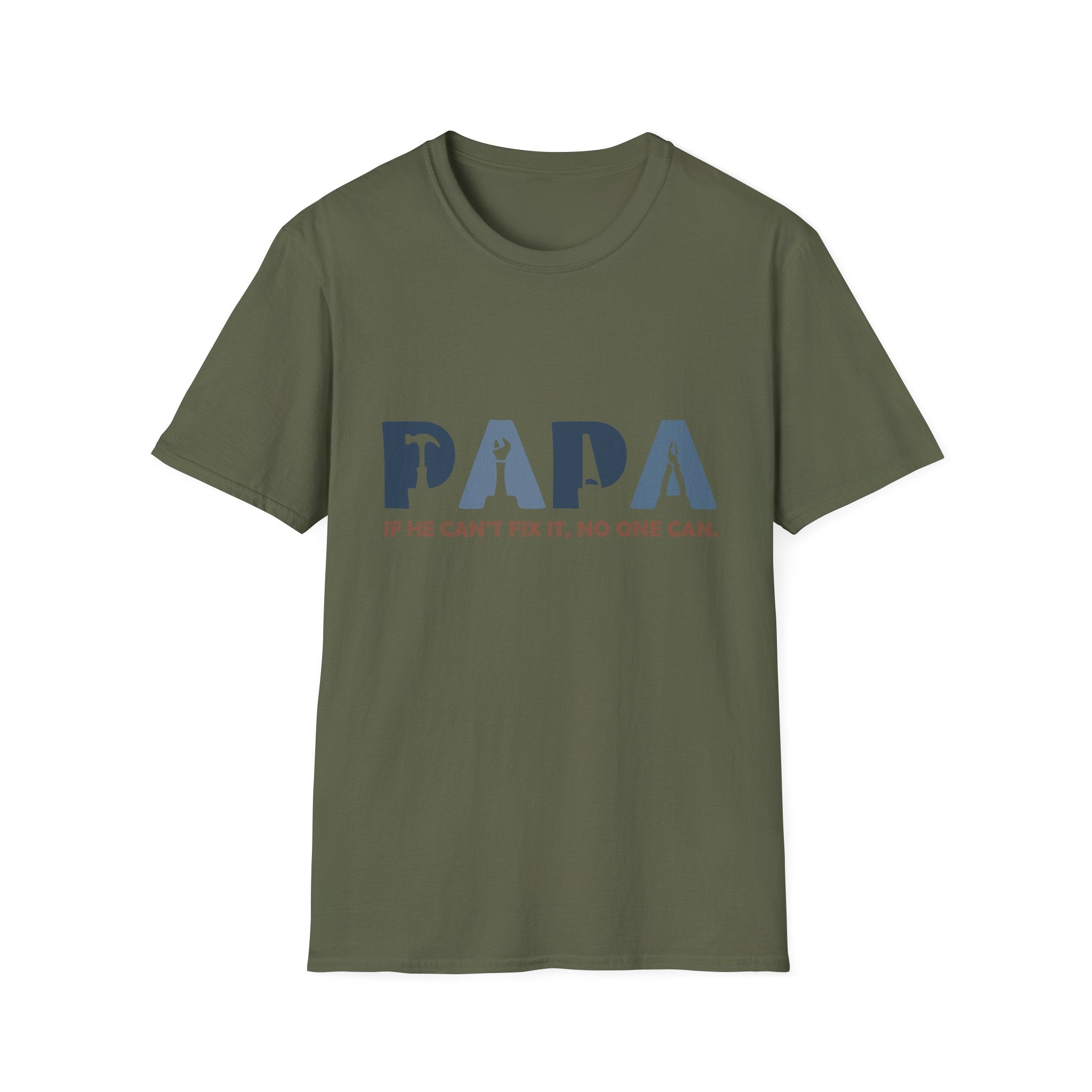 PAPA tool silhouette shirt | If he can't fix it, no one can T-Shirt