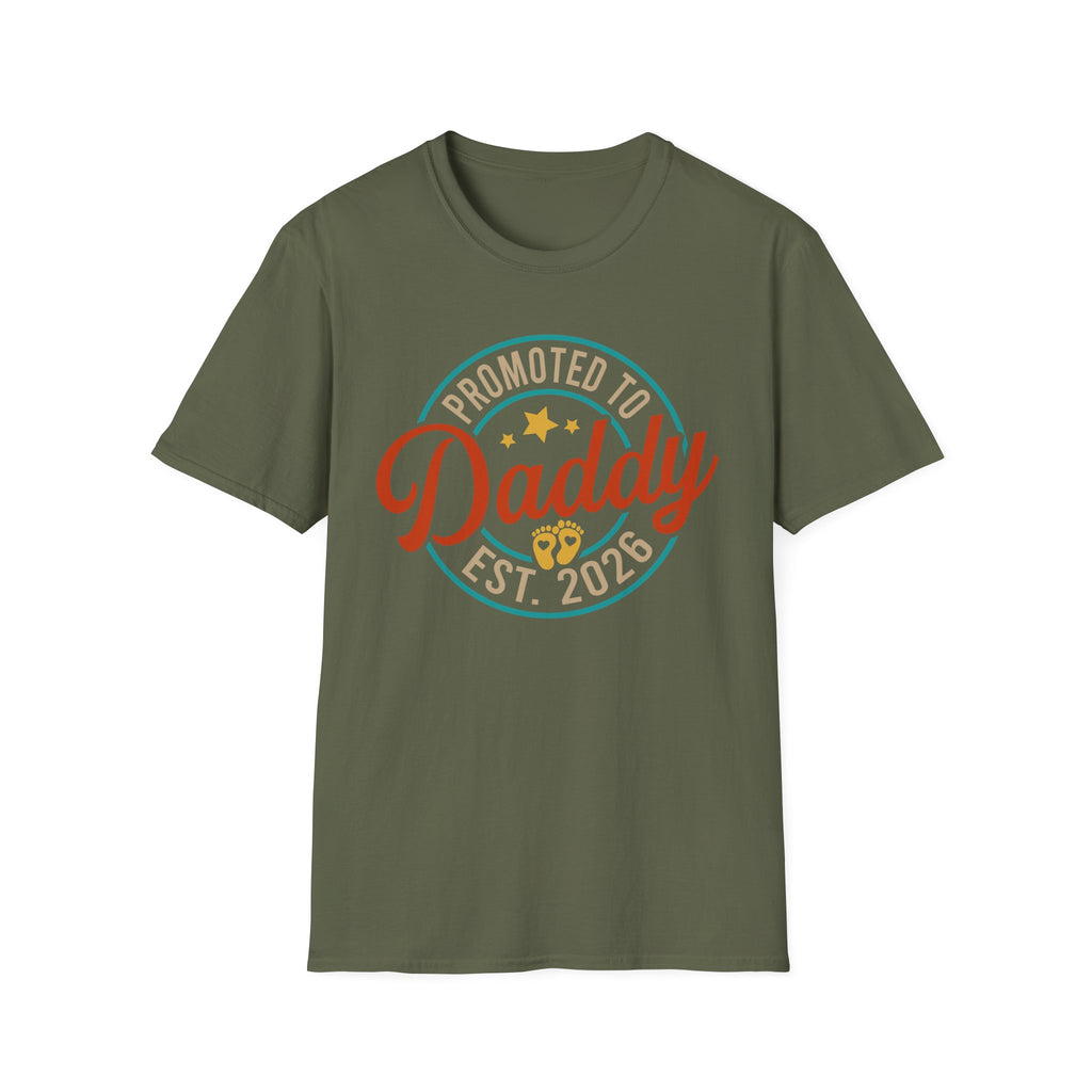 Promoted to Daddy T-Shirt | Baby Announcement Dad Shirt