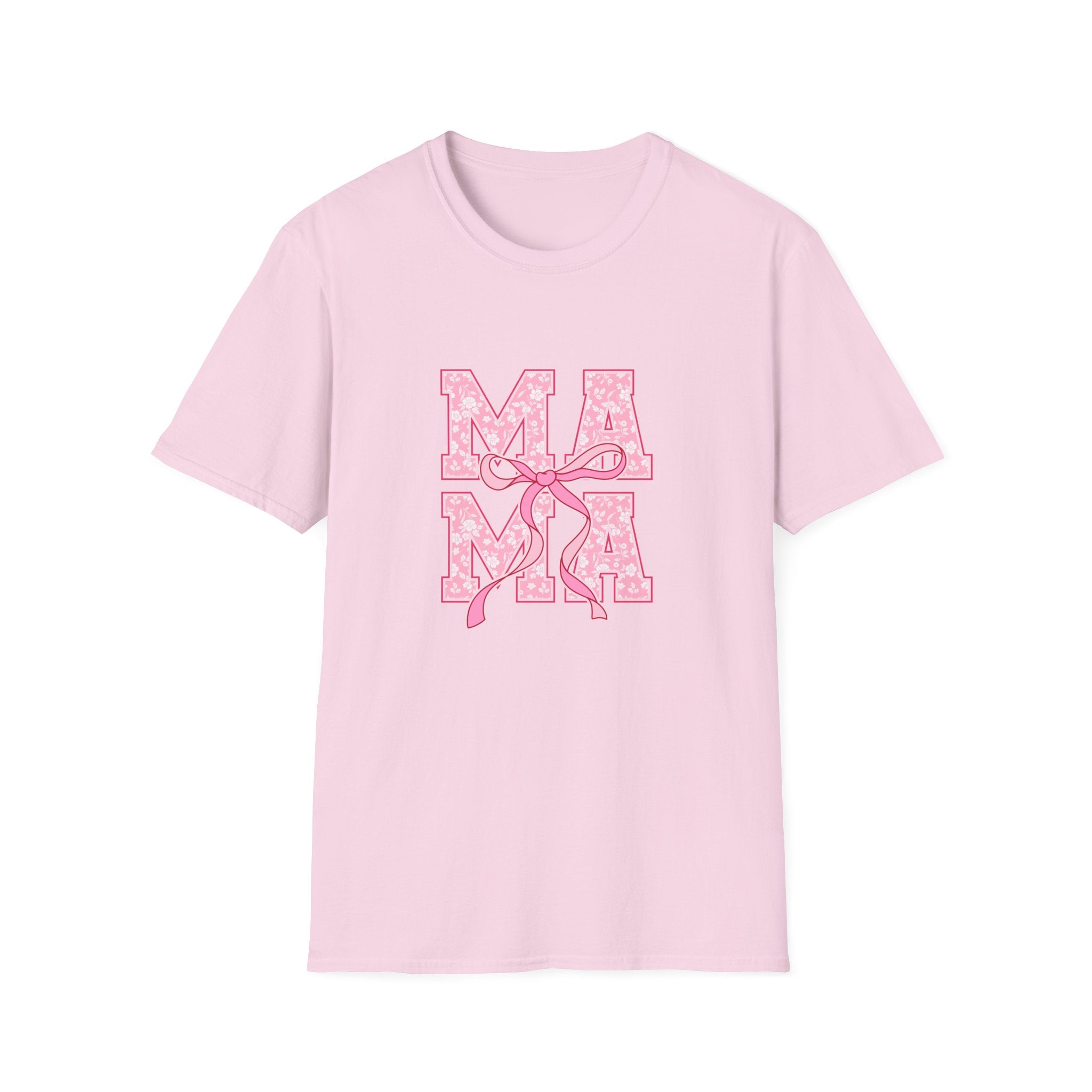 Mama Script Ribbon Monogram T-Shirt