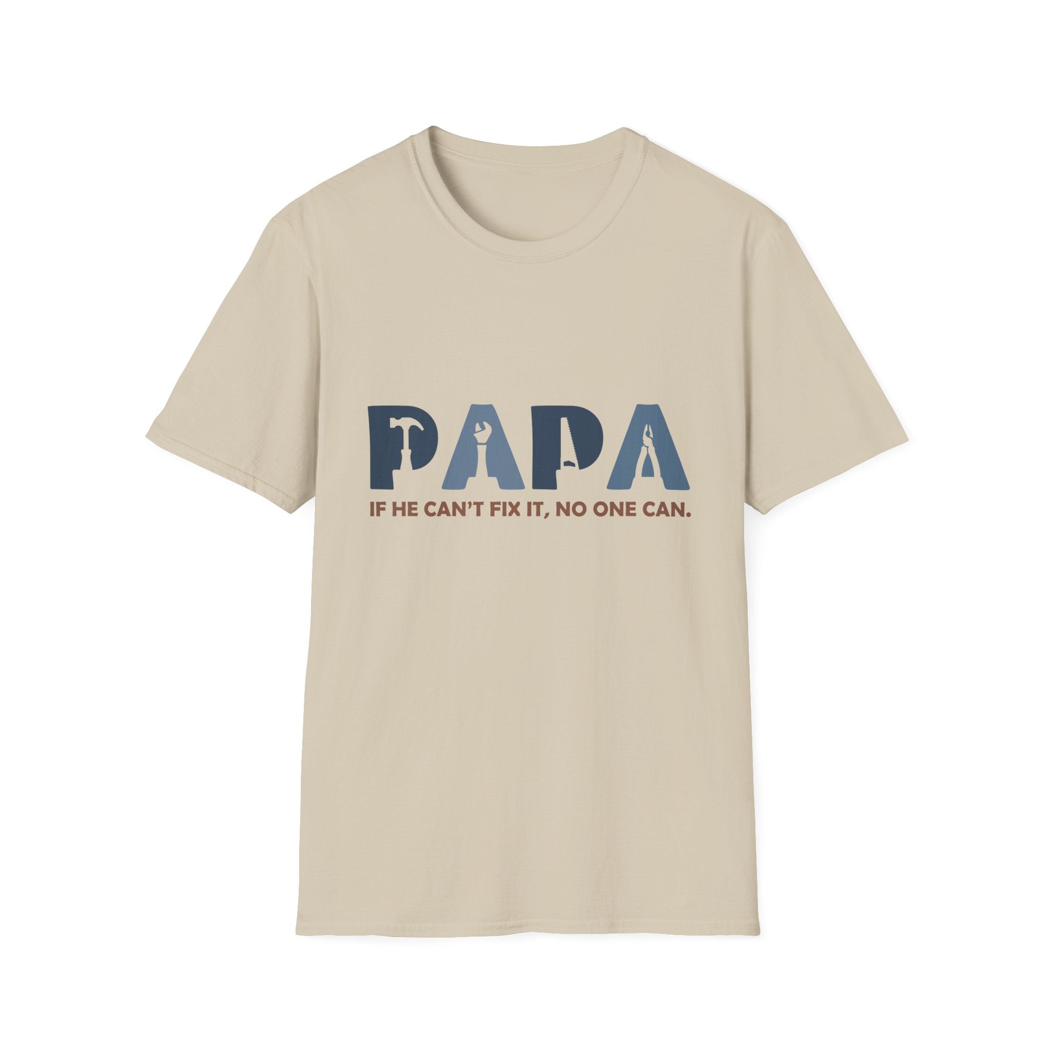 PAPA tool silhouette shirt | If he can't fix it, no one can T-Shirt