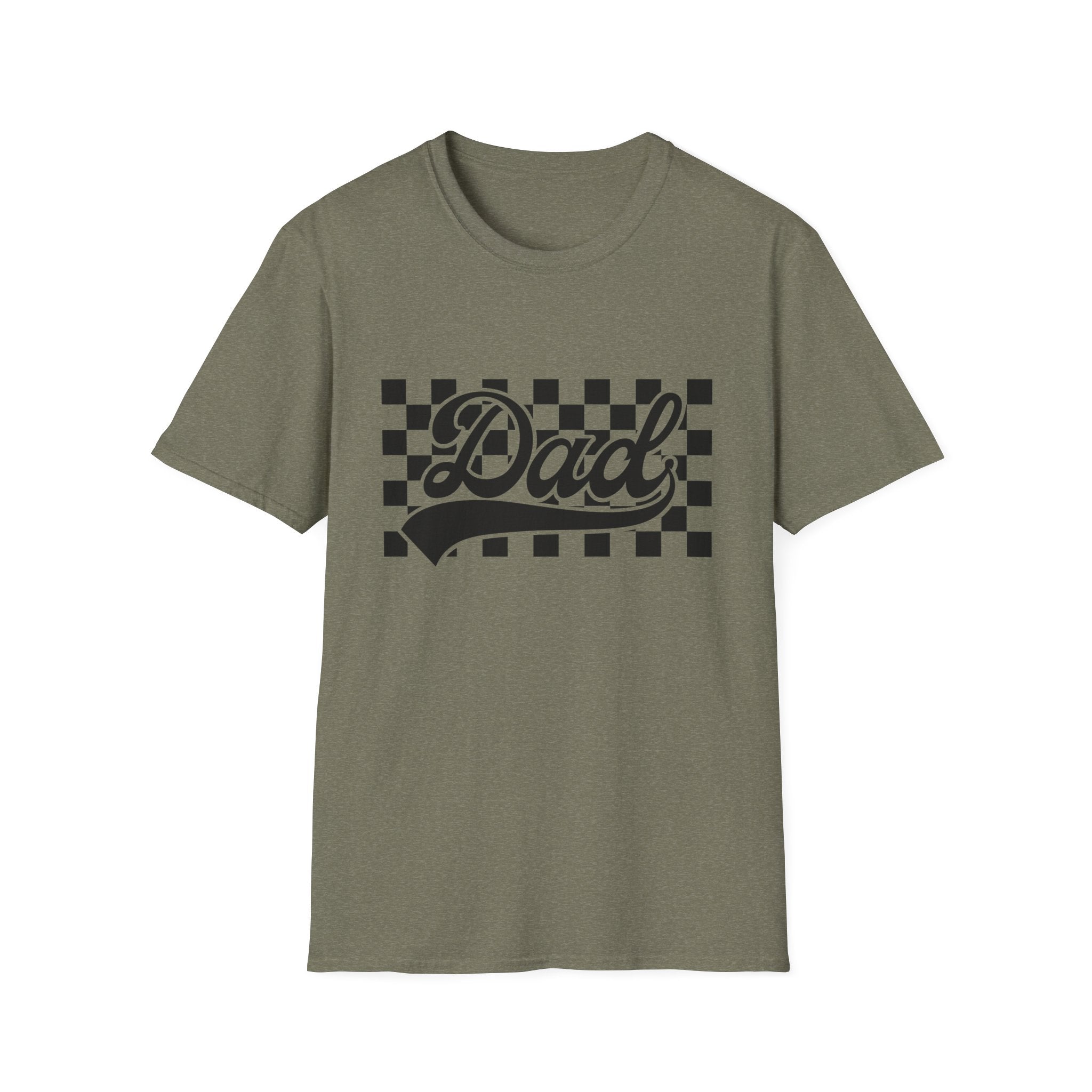 Dad Checkerboard Script T-Shirt