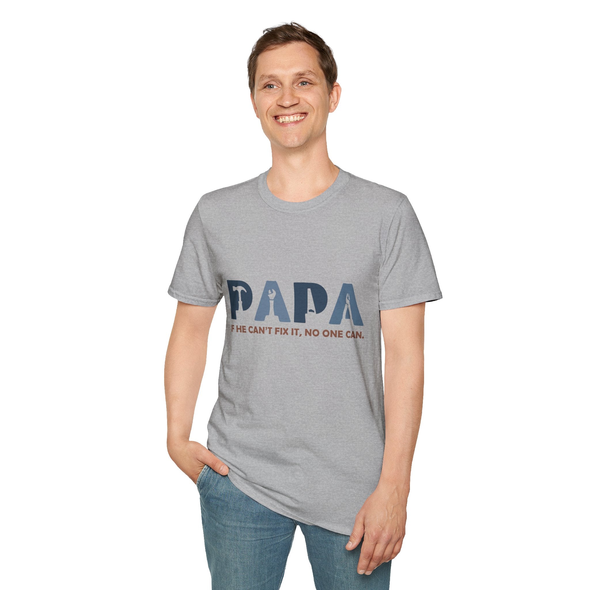 PAPA tool silhouette shirt | If he can't fix it, no one can T-Shirt