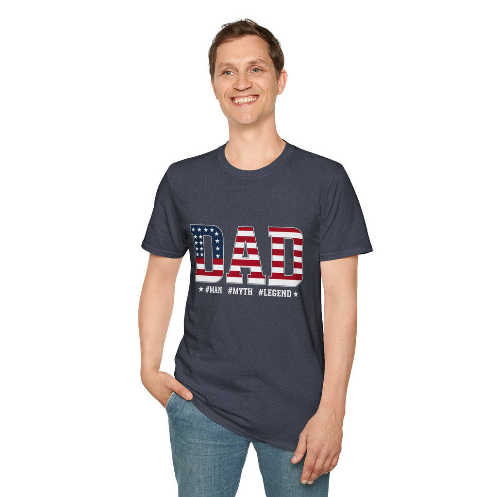 American Flag DAD T-Shirt