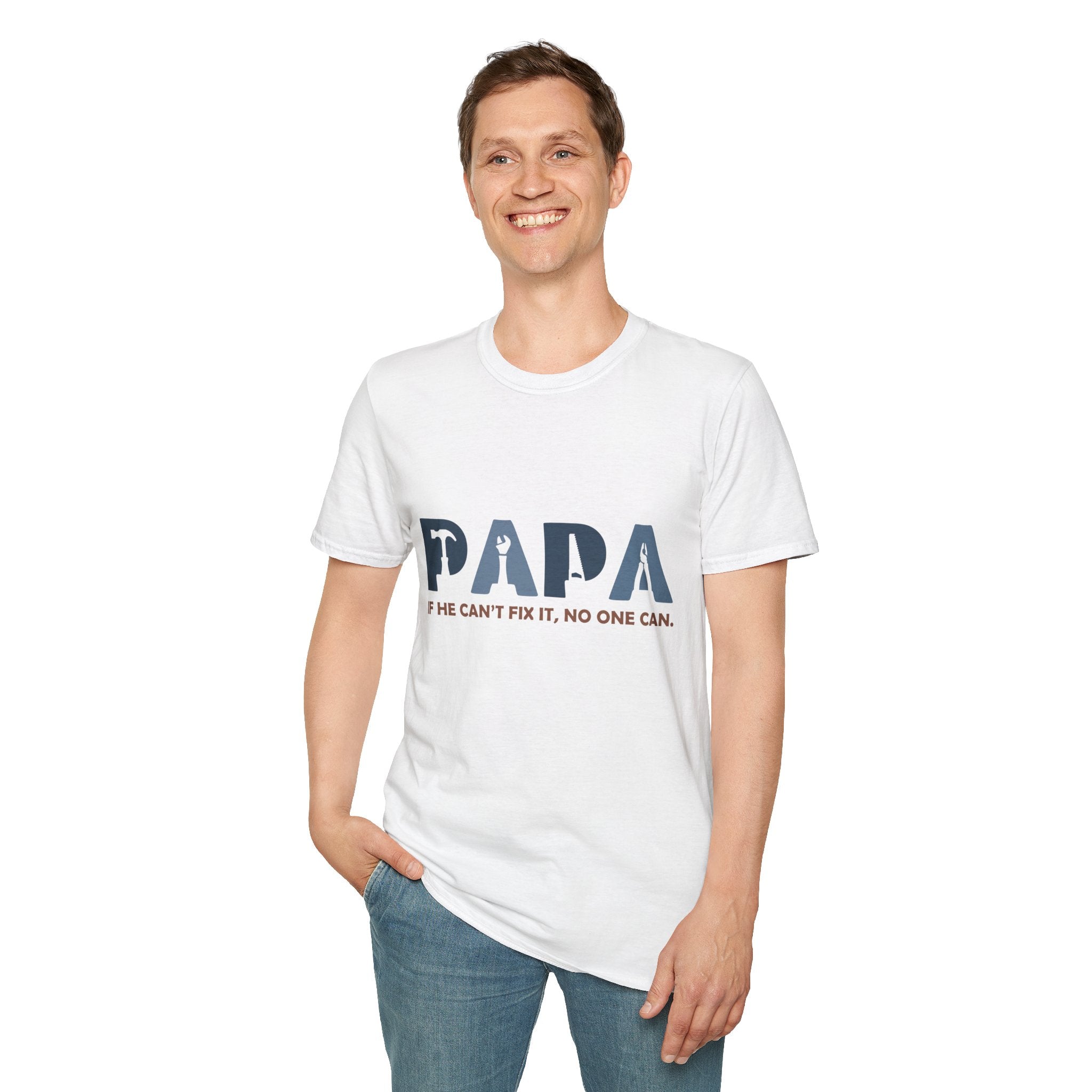 PAPA tool silhouette shirt | If he can't fix it, no one can T-Shirt