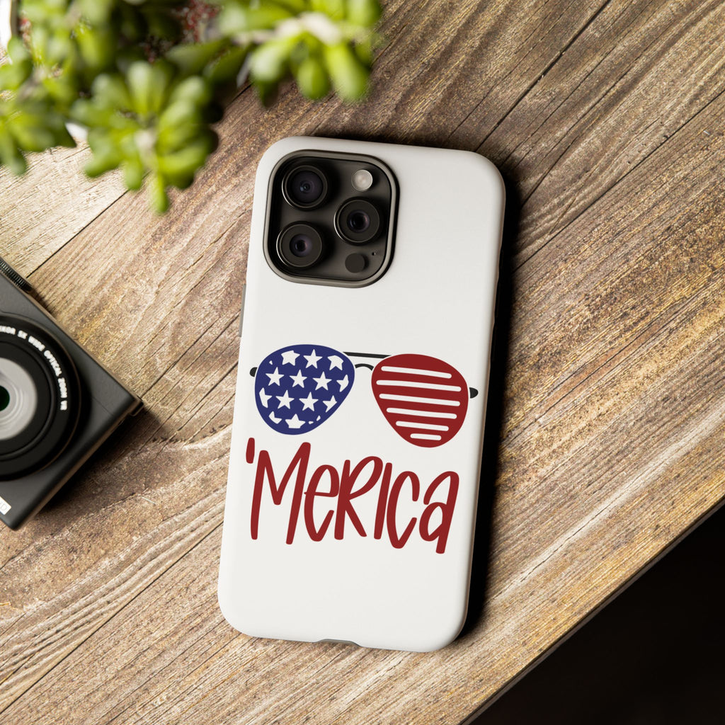 Merica Sunglasses Phone Case | American Flag Aviator Patriotic