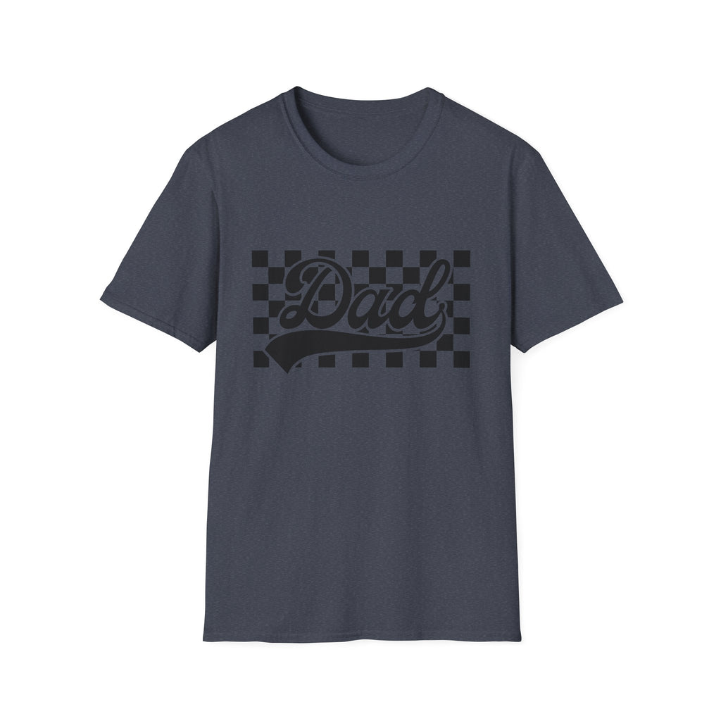 Dad Checkerboard Script T-Shirt