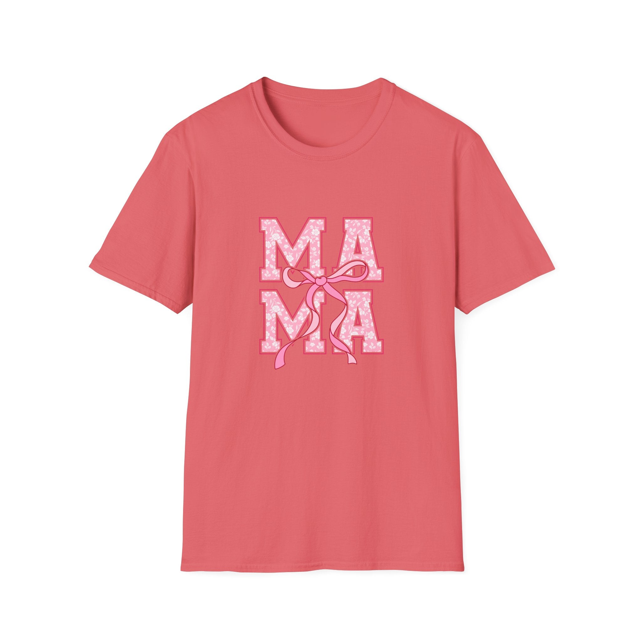 Mama Script Ribbon Monogram T-Shirt