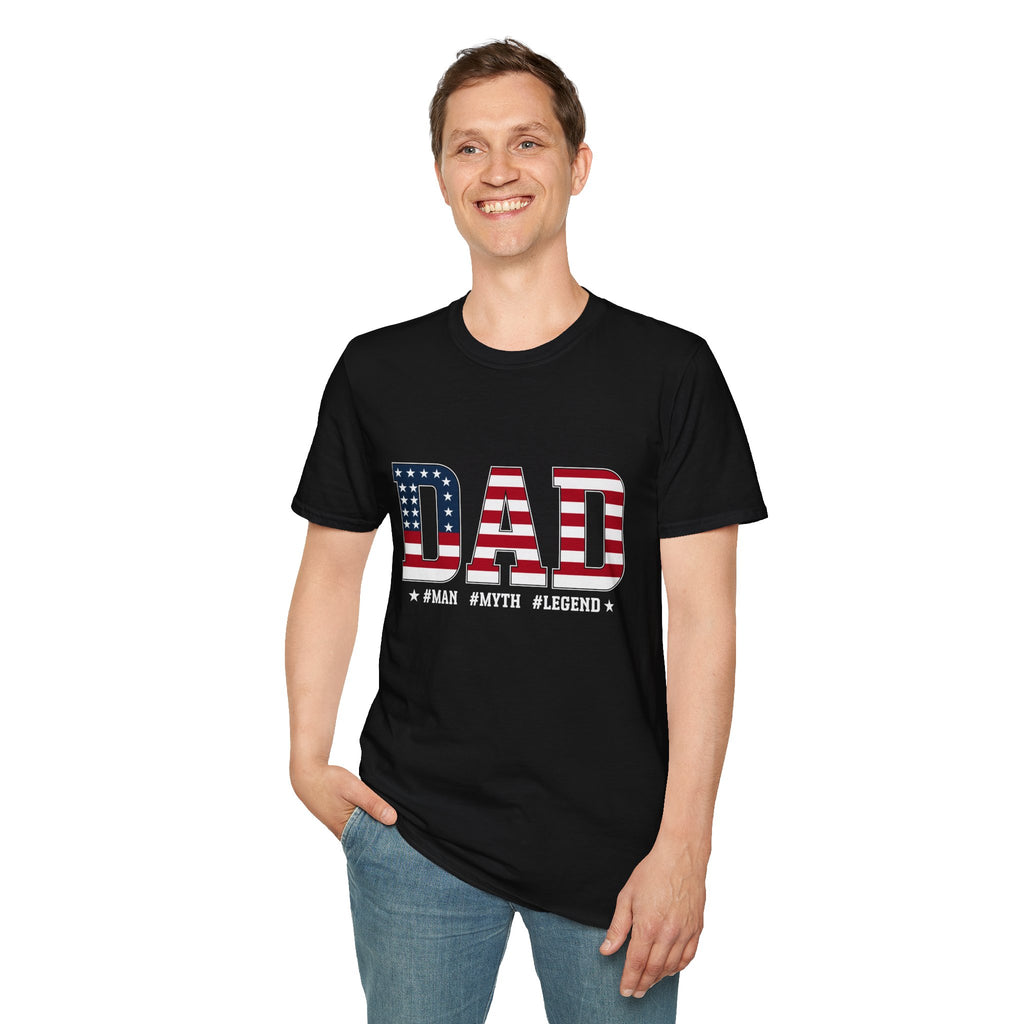 American Flag DAD T-Shirt