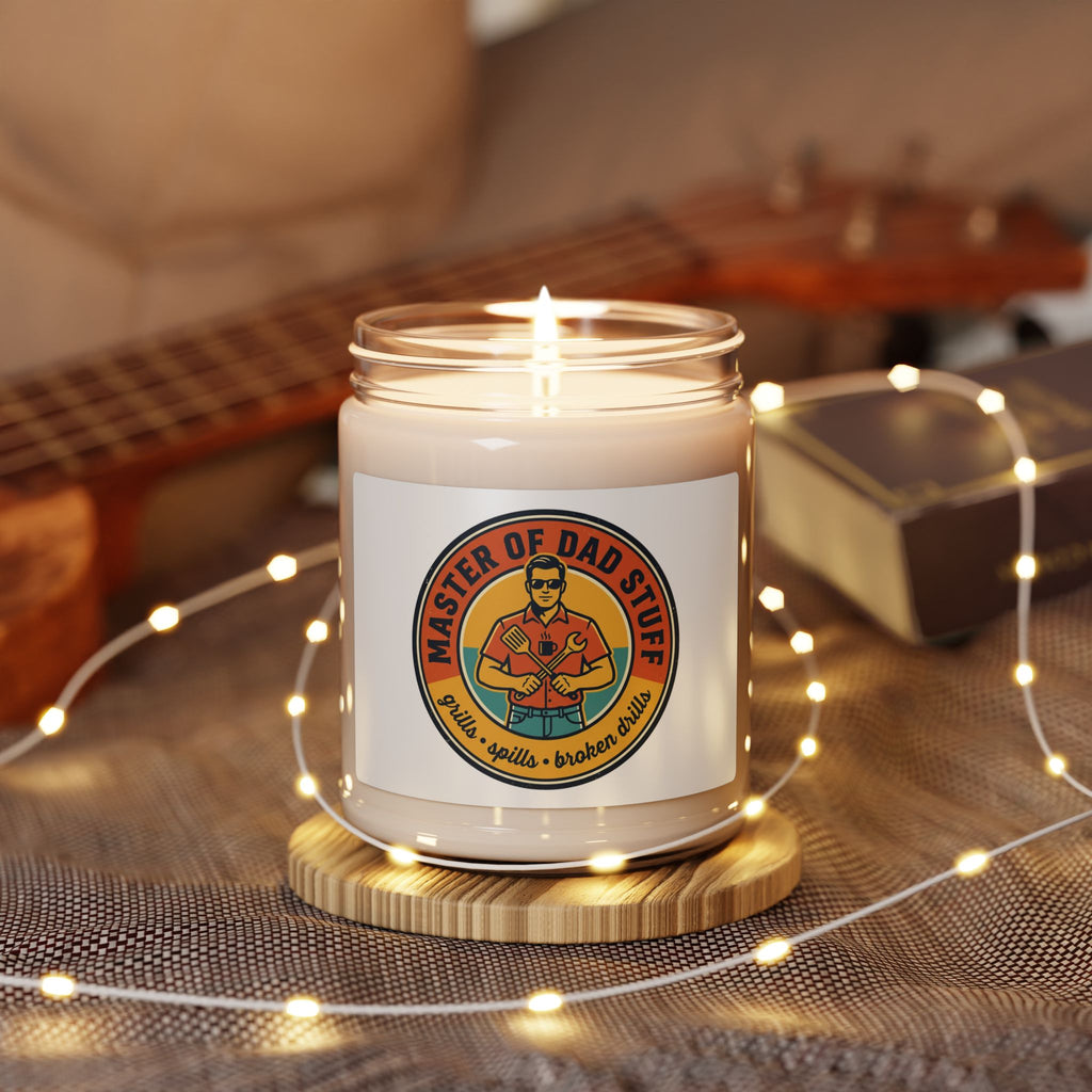 Master of Dad Stuff Candle Soy Candle | Fathers Day Retro Dad Humor