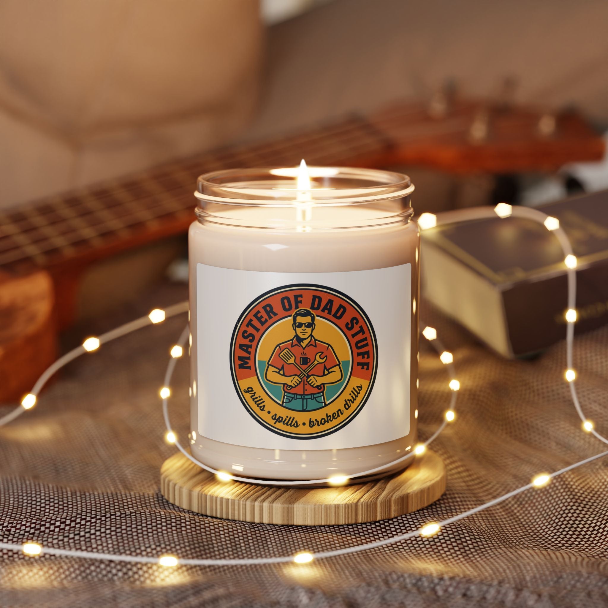 Master of Dad Stuff Candle Soy Candle | Fathers Day Retro Dad Humor