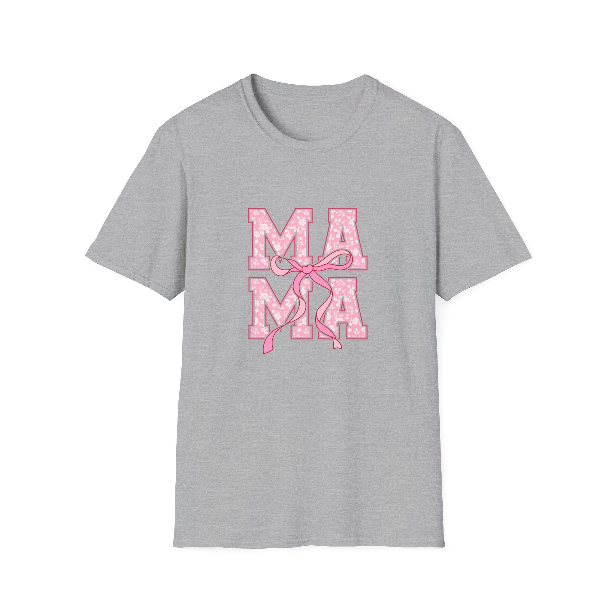 Mama Script Ribbon Monogram T-Shirt